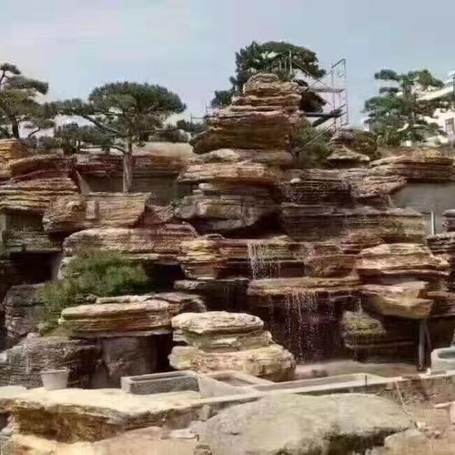 轩阳园林石人造文化石 千层石 鱼缸造景假山石